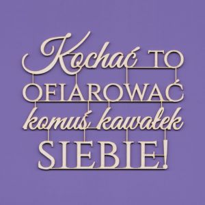 Tekturka Crafty Moly Napis G10 - Kochać to ofiarować